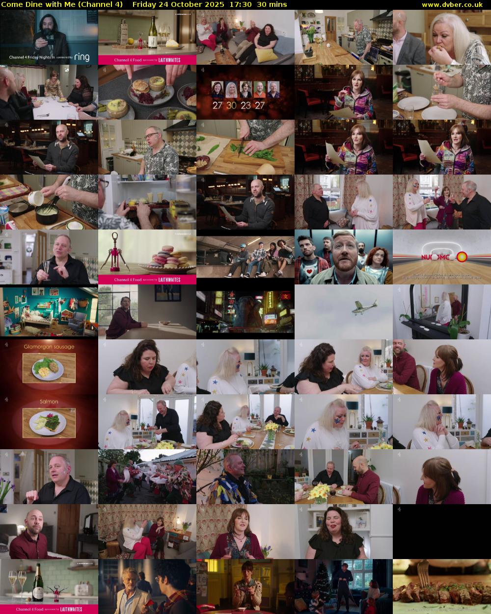 Come Dine with Me (Channel 4) Friday 24 October 2025 17:30 - 18:00