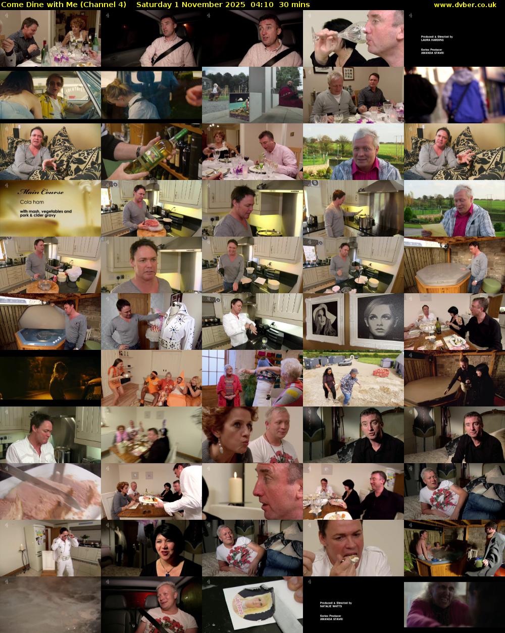 Come Dine with Me (Channel 4) Saturday 1 November 2025 04:10 - 04:40