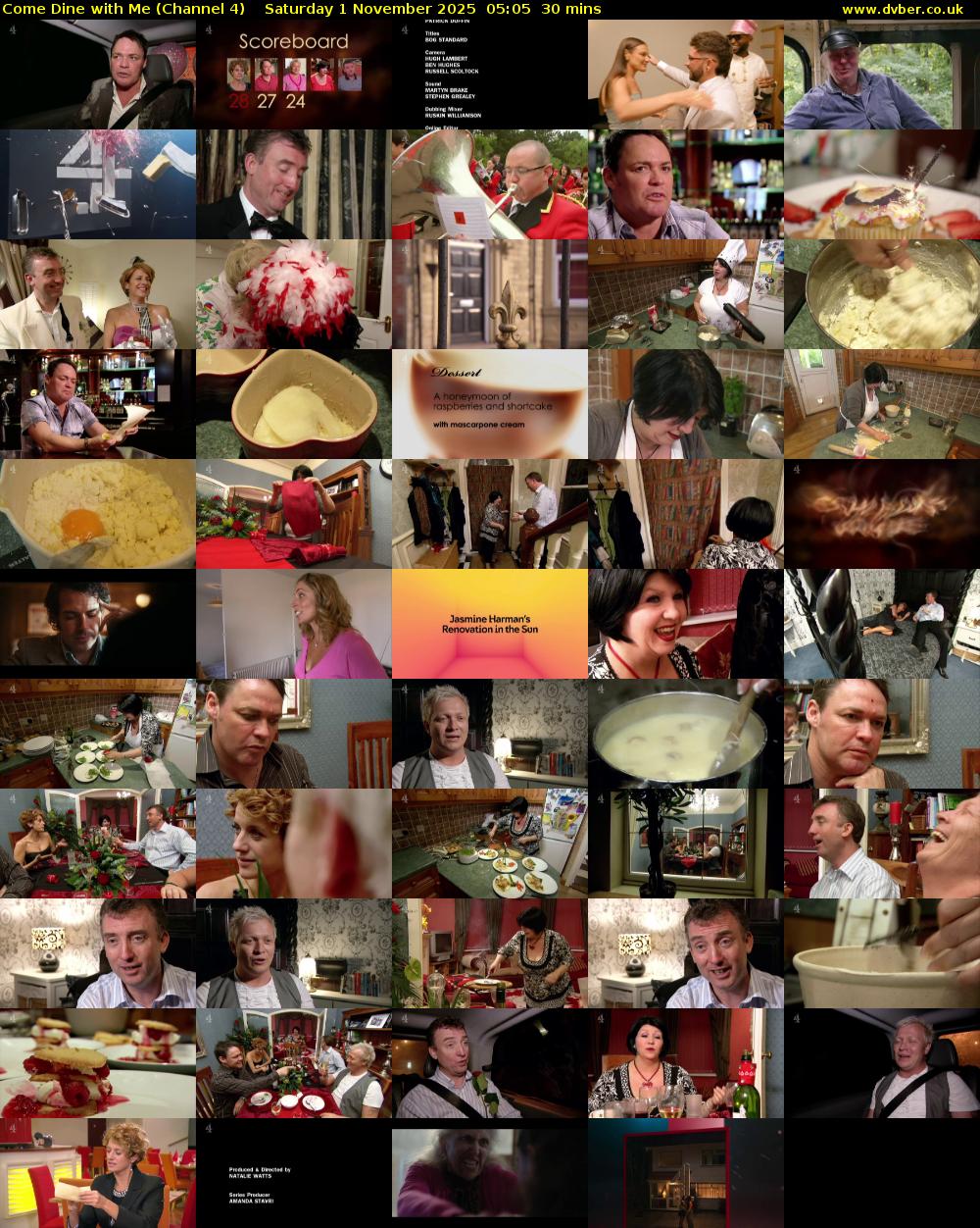 Come Dine with Me (Channel 4) Saturday 1 November 2025 05:05 - 05:35