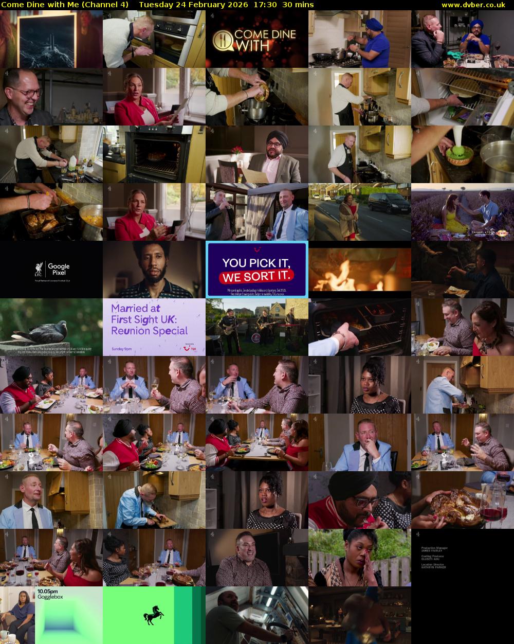 Come Dine with Me (Channel 4) Tuesday 24 February 2026 17:30 - 18:00