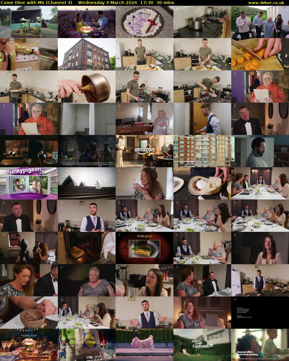Come Dine with Me (Channel 4) Wednesday 4 March 2026 17:30 - 18:00