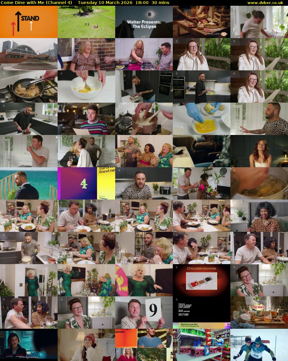 Come Dine with Me (Channel 4) Tuesday 10 March 2026 18:00 - 18:30