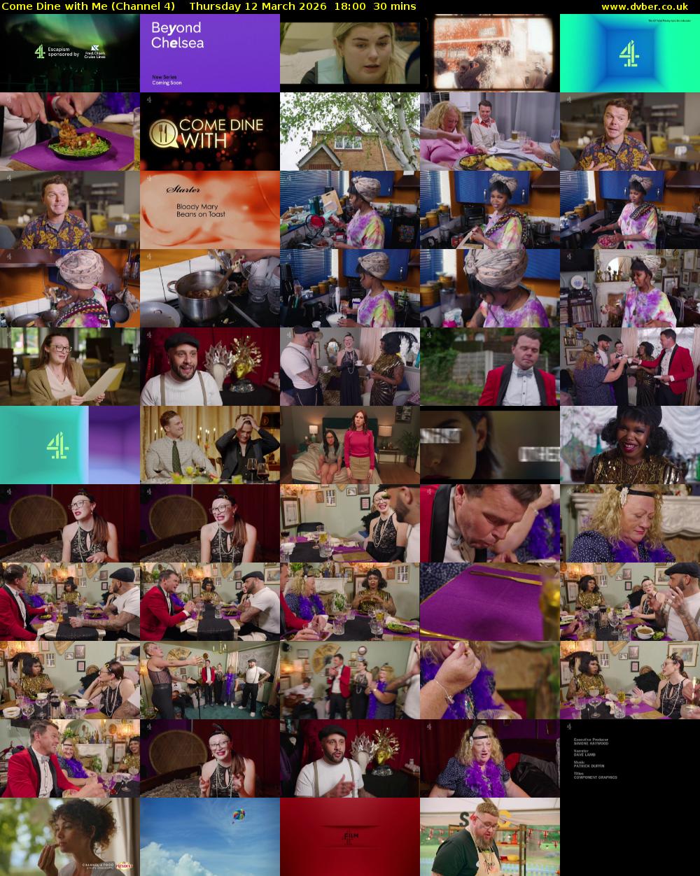 Come Dine with Me (Channel 4) Thursday 12 March 2026 18:00 - 18:30