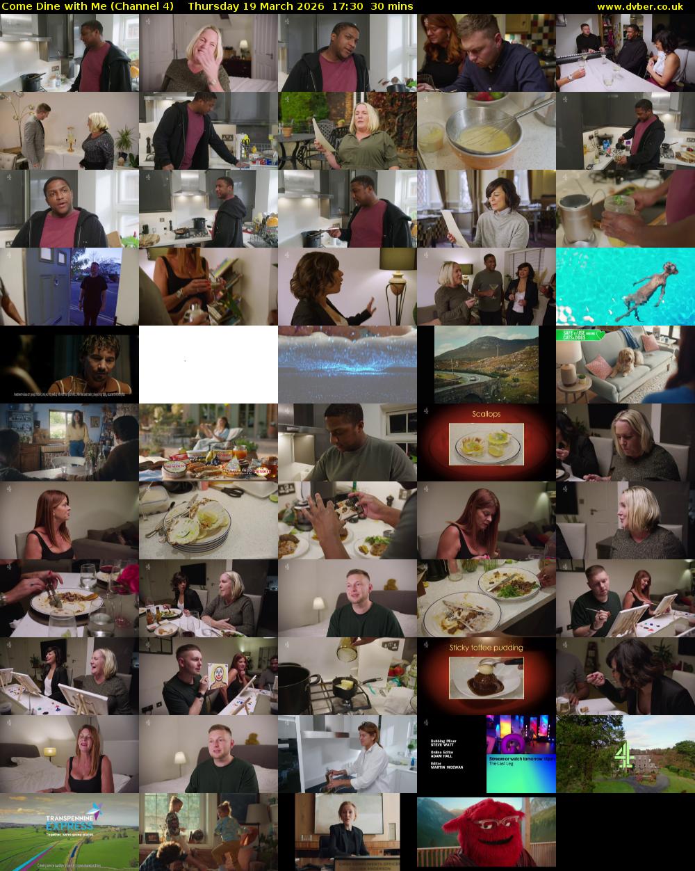 Come Dine with Me (Channel 4) Thursday 19 March 2026 17:30 - 18:00