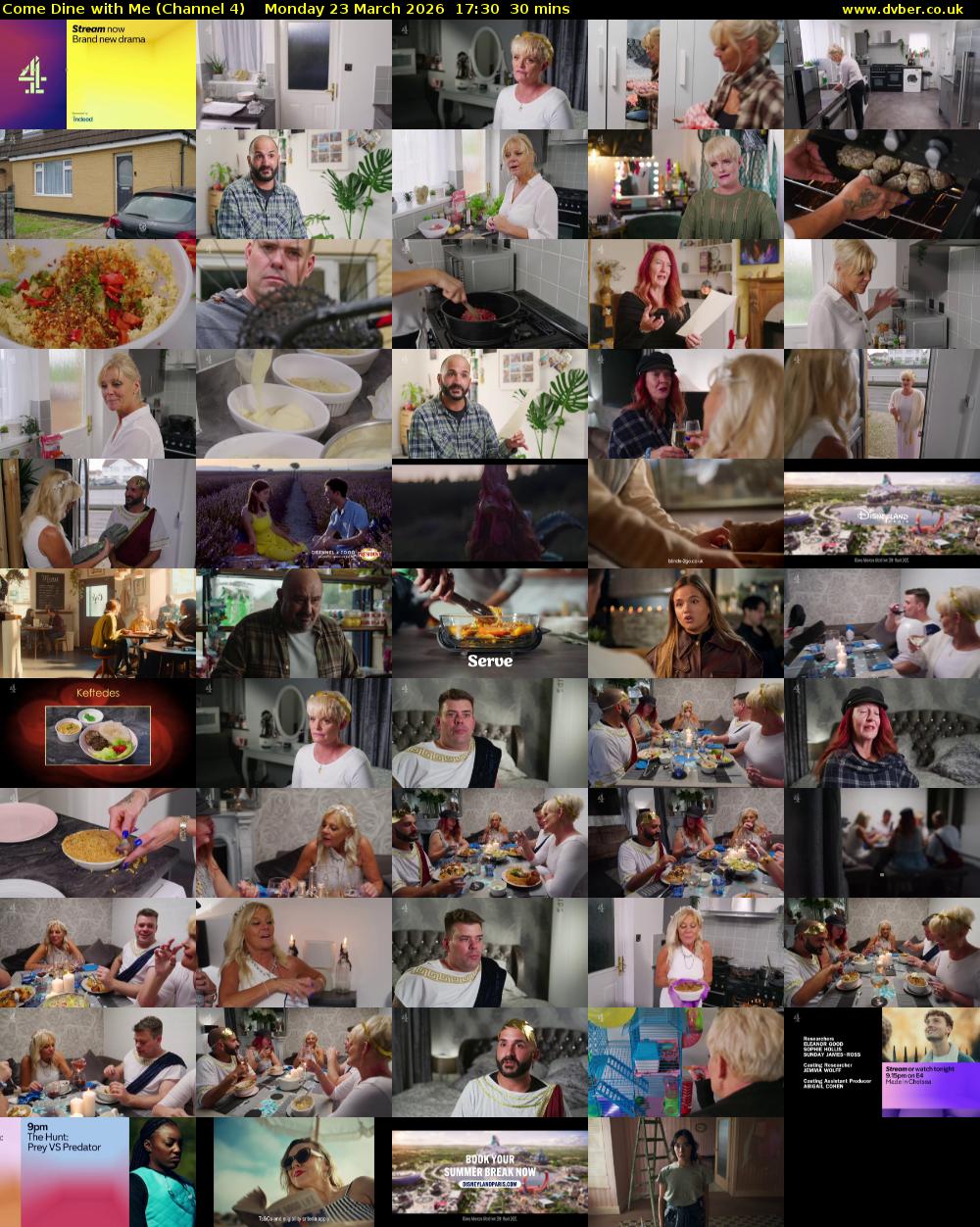 Come Dine with Me (Channel 4) Monday 23 March 2026 17:30 - 18:00