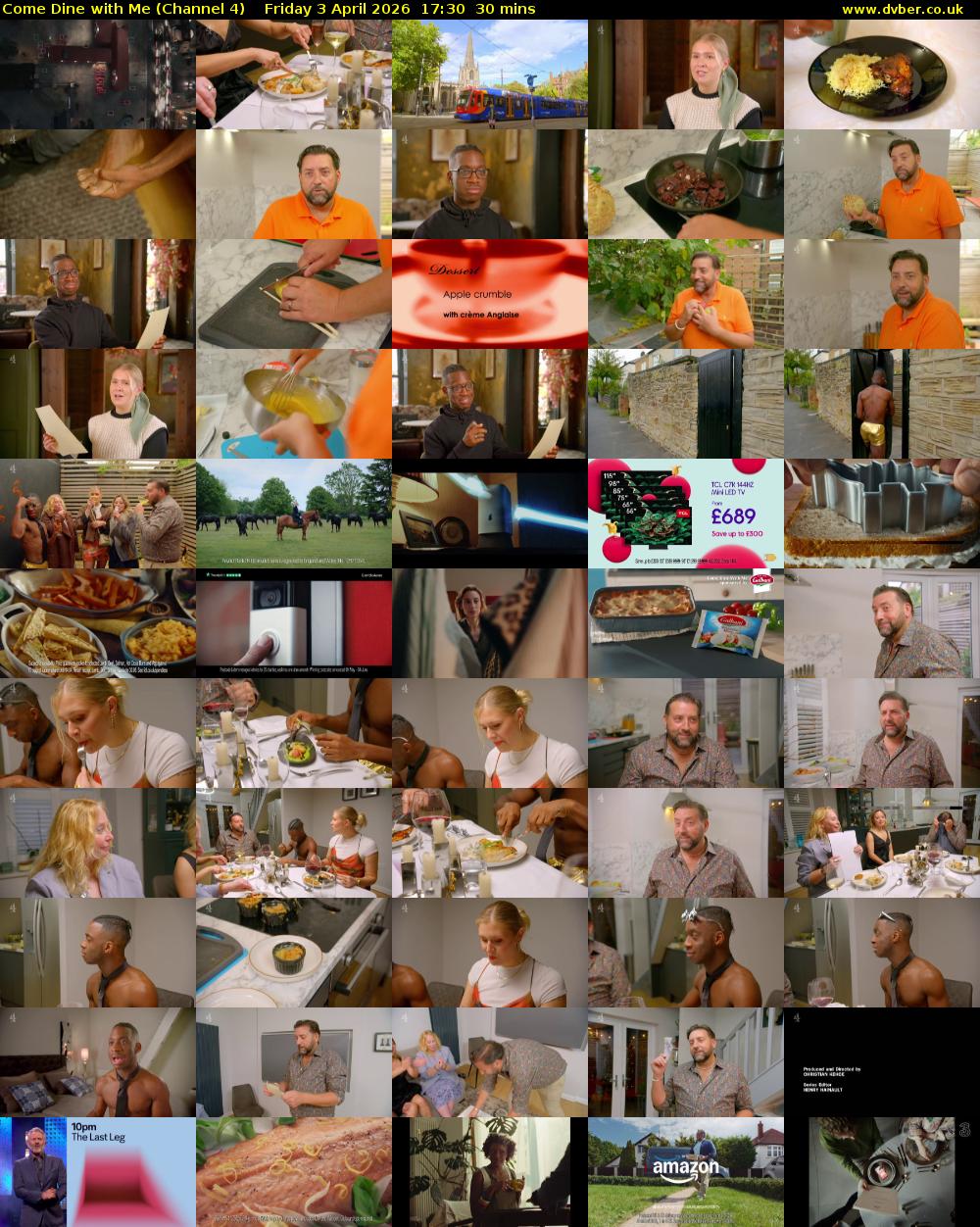 Come Dine with Me (Channel 4) Friday 3 April 2026 17:30 - 18:00