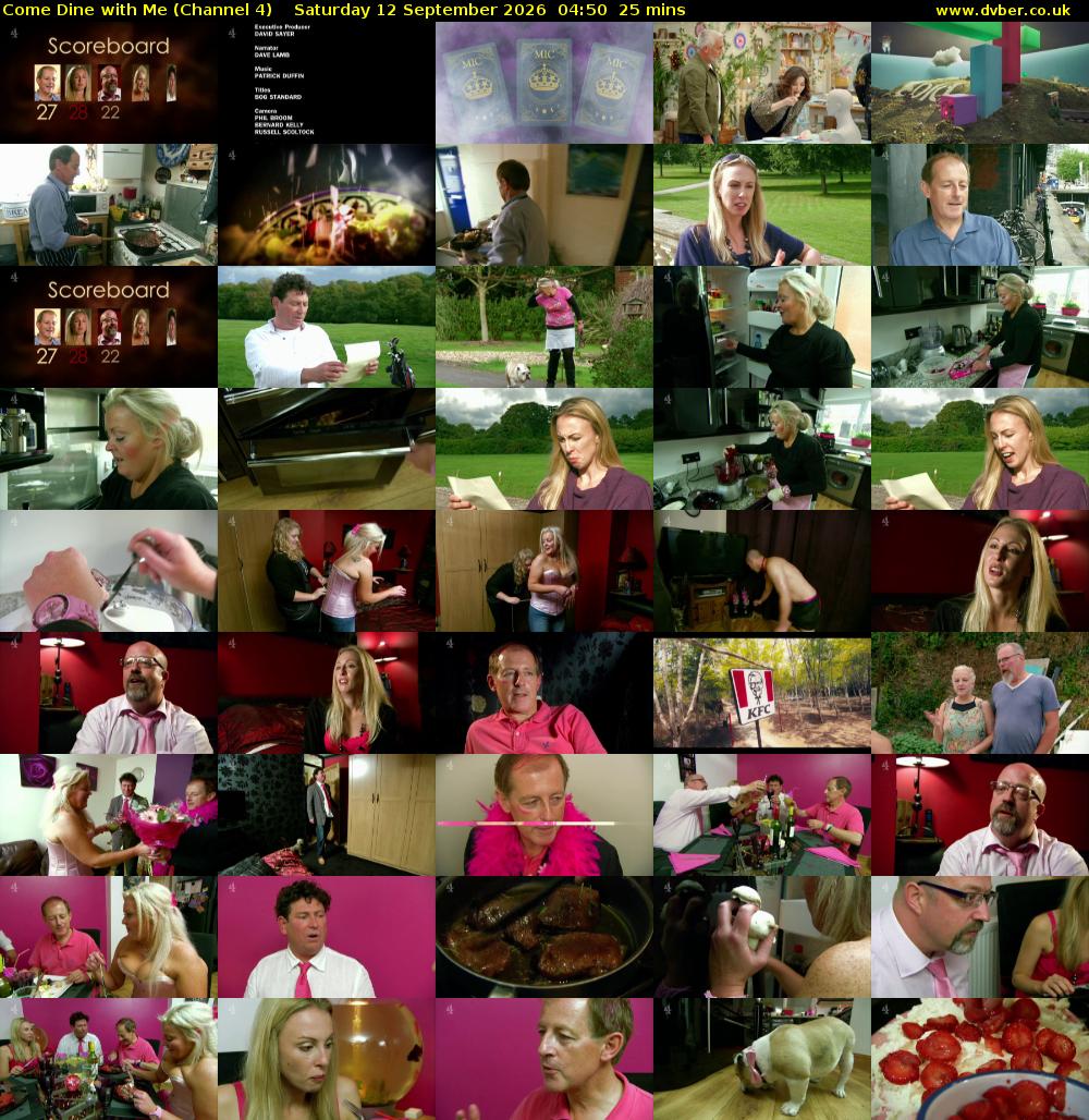 Come Dine with Me (Channel 4) Saturday 12 September 2026 04:50 - 05:15