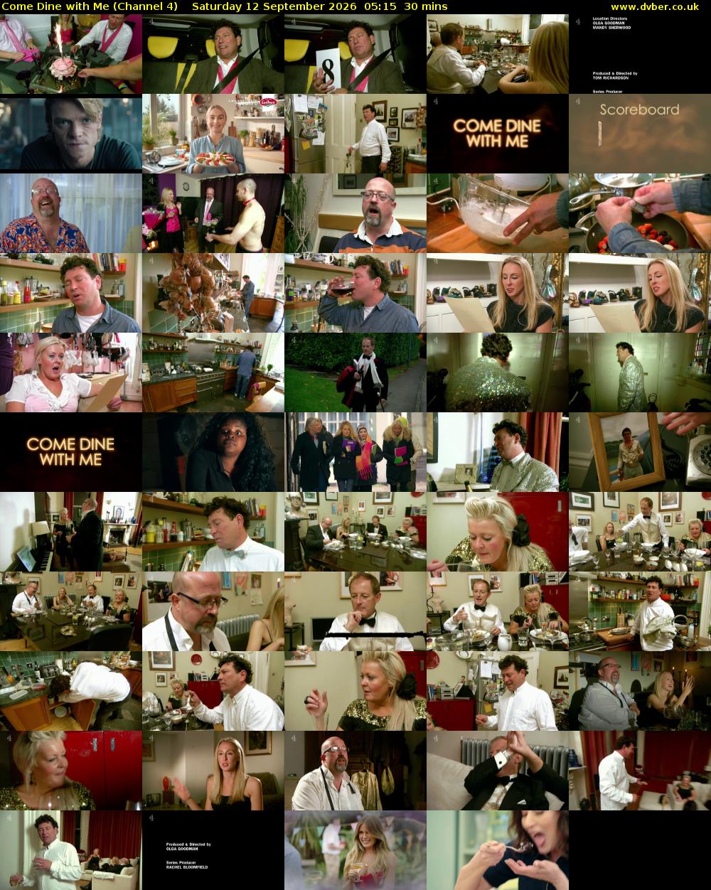 Come Dine with Me (Channel 4) Saturday 12 September 2026 05:15 - 05:45
