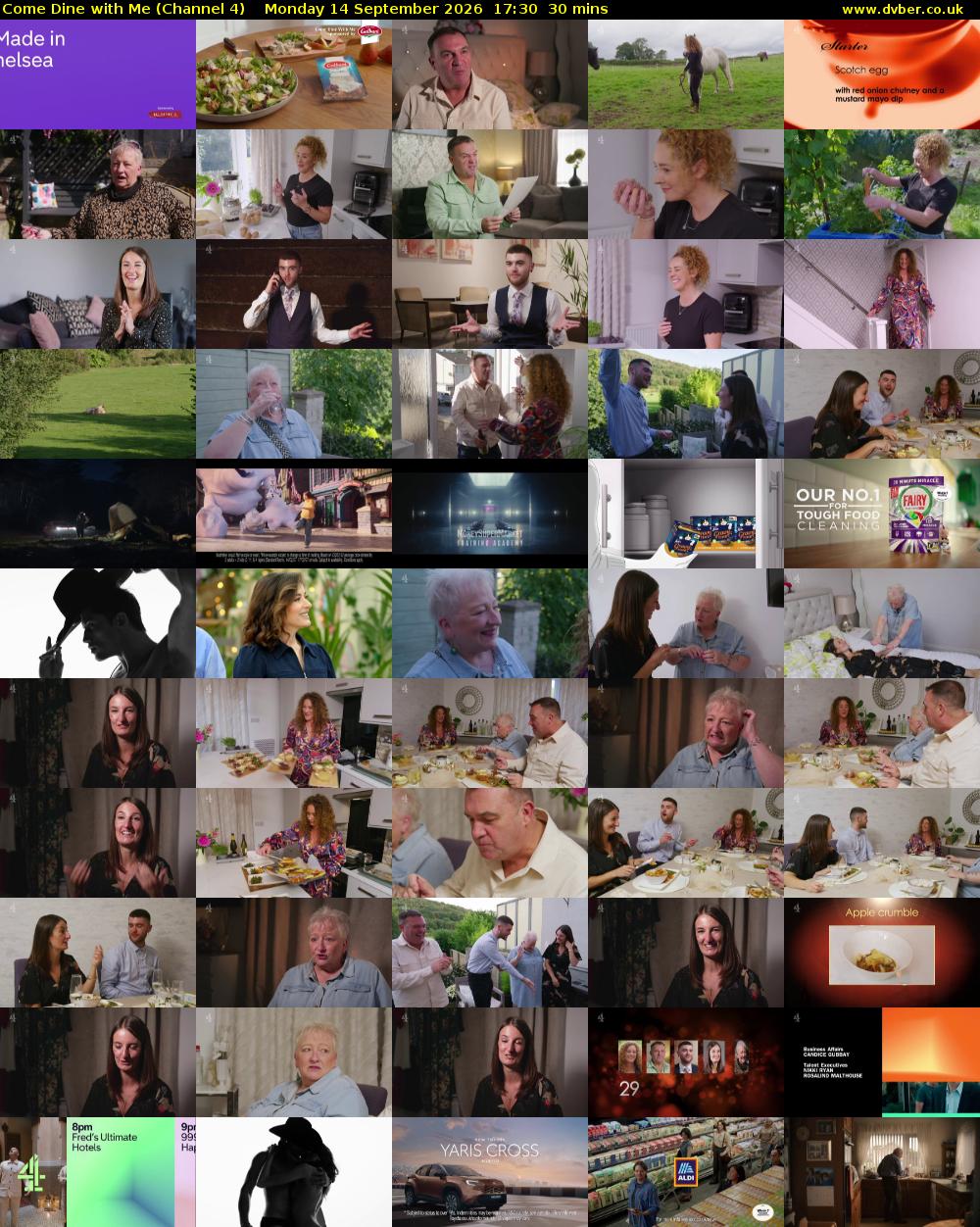 Come Dine with Me (Channel 4) Monday 14 September 2026 17:30 - 18:00