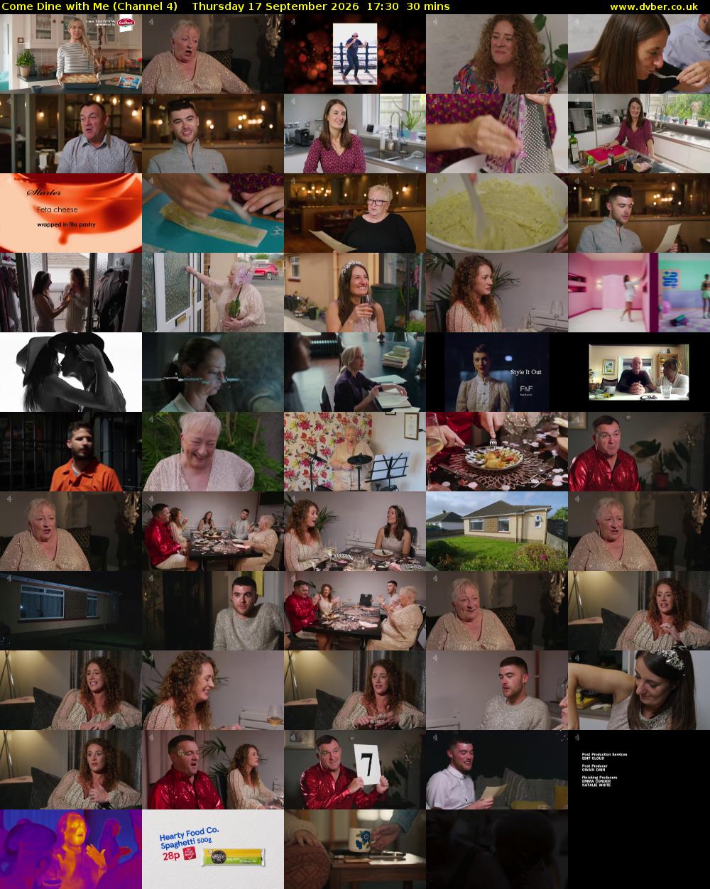 Come Dine with Me (Channel 4) Thursday 17 September 2026 17:30 - 18:00