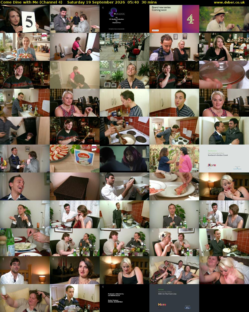 Come Dine with Me (Channel 4) Saturday 19 September 2026 05:40 - 06:10