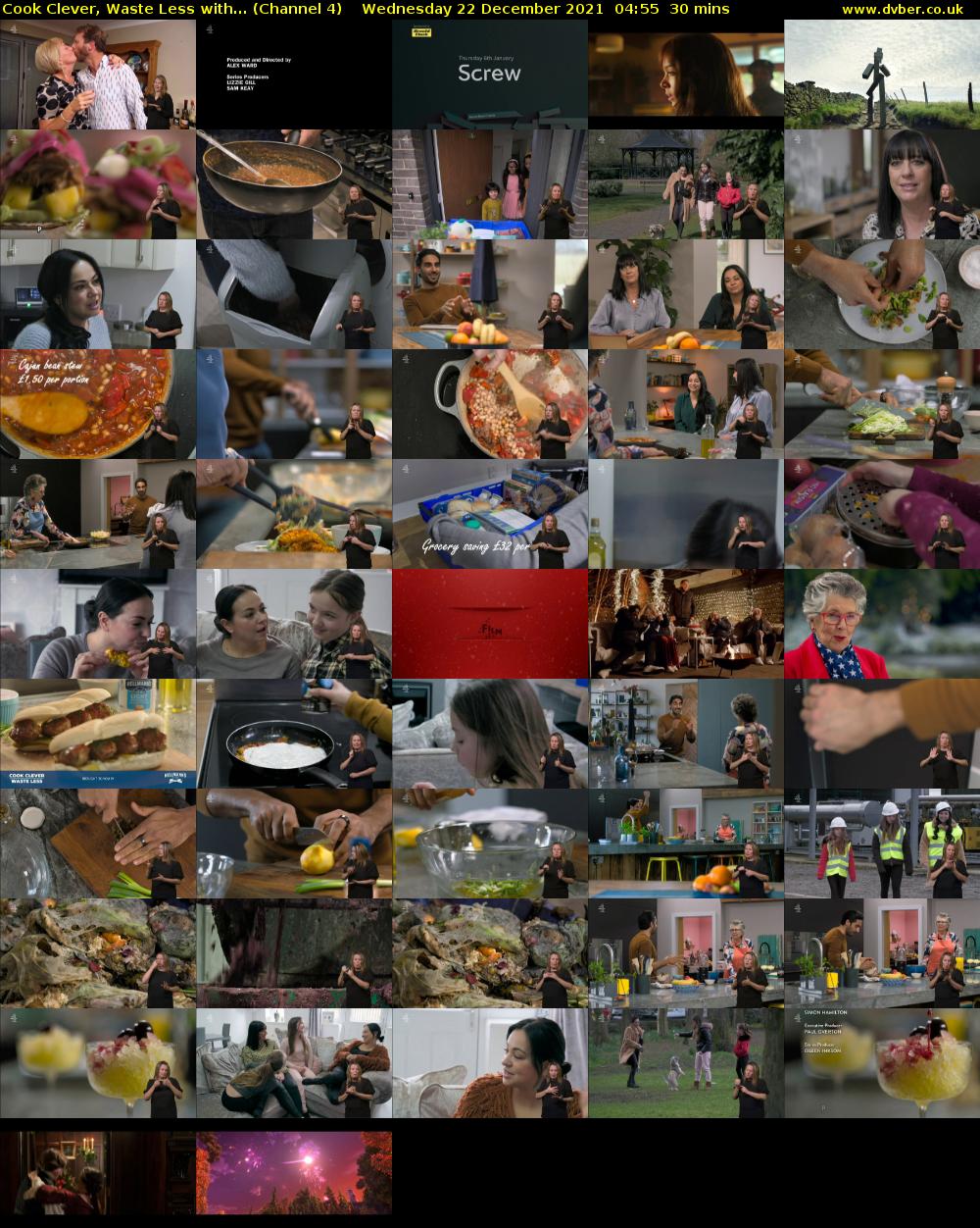 Cook Clever, Waste Less with... (Channel 4) Wednesday 22 December 2021 04:55 - 05:25