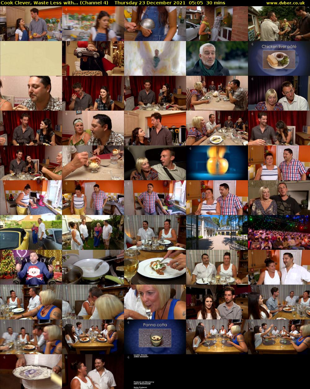 Cook Clever, Waste Less with... (Channel 4) Thursday 23 December 2021 05:05 - 05:35