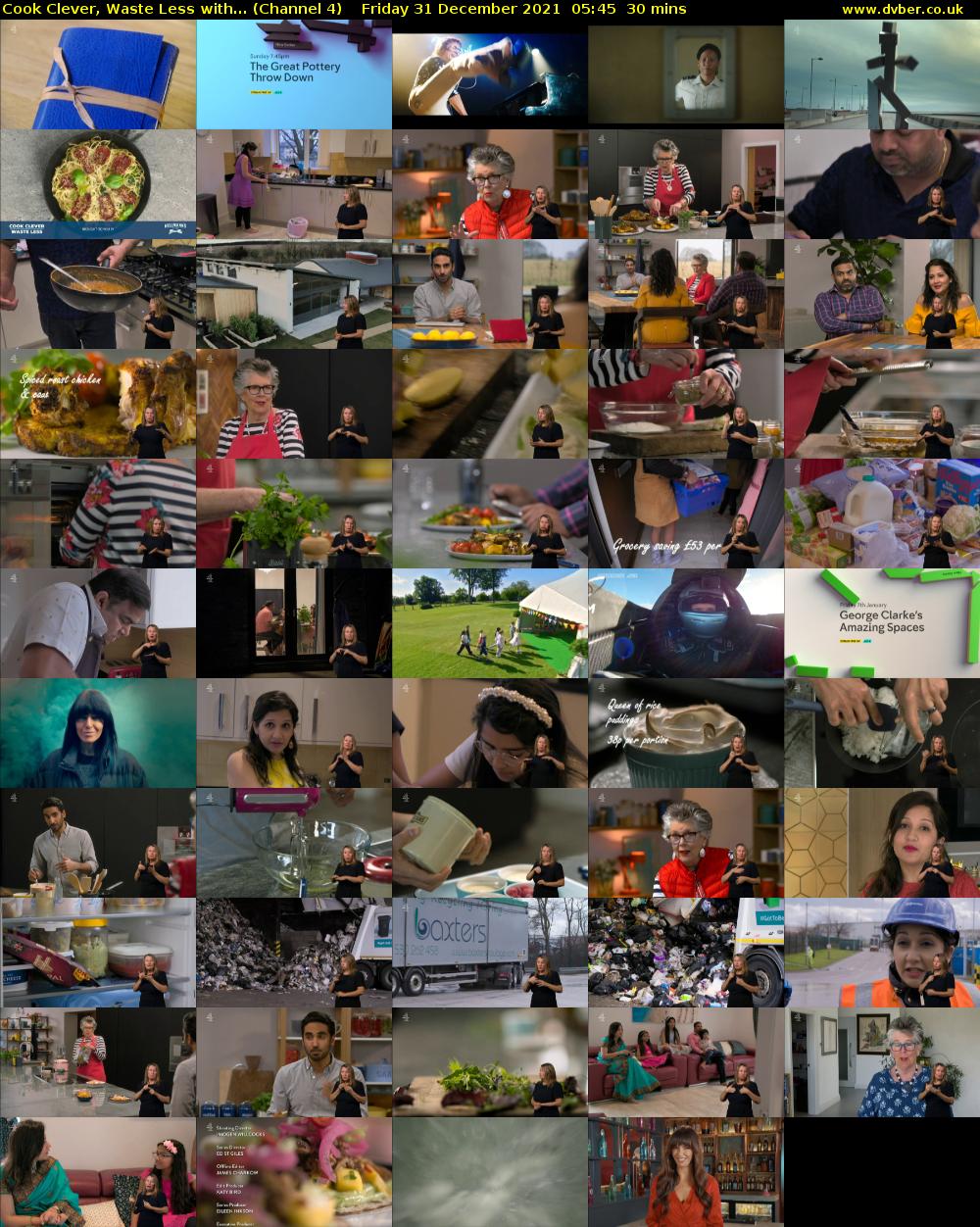 Cook Clever, Waste Less with... (Channel 4) Friday 31 December 2021 05:45 - 06:15