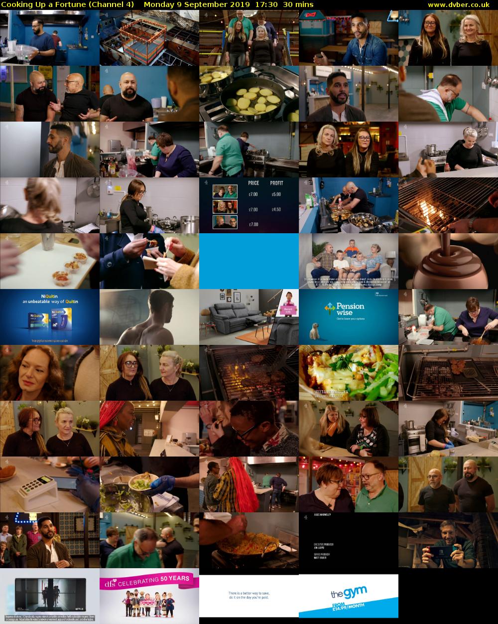 Cooking Up a Fortune (Channel 4) Monday 9 September 2019 17:30 - 18:00