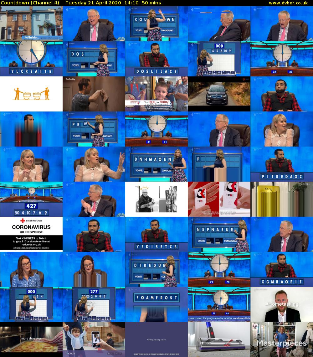 Countdown (Channel 4) Tuesday 21 April 2020 14:10 - 15:00