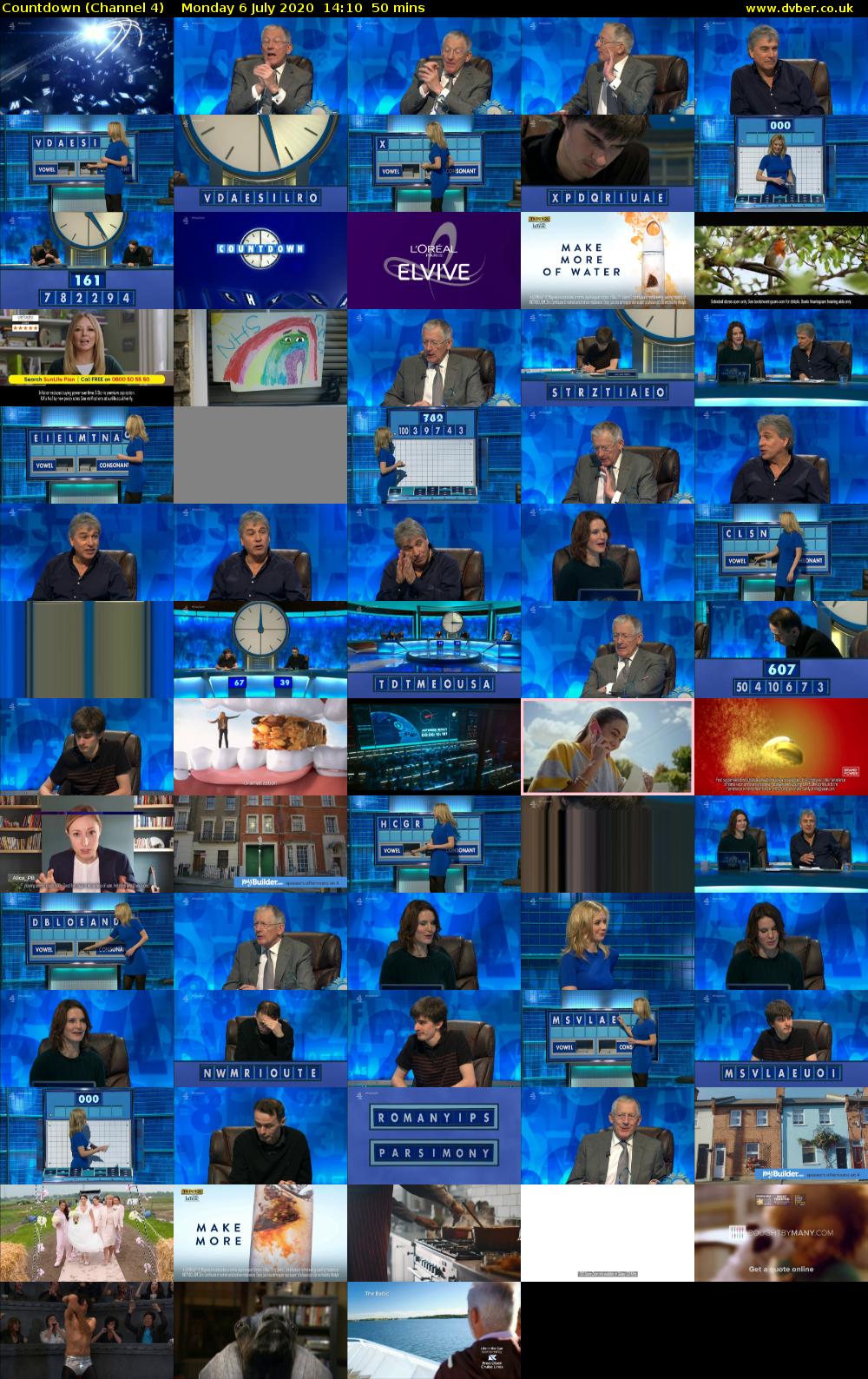 Countdown (Channel 4) Monday 6 July 2020 14:10 - 15:00
