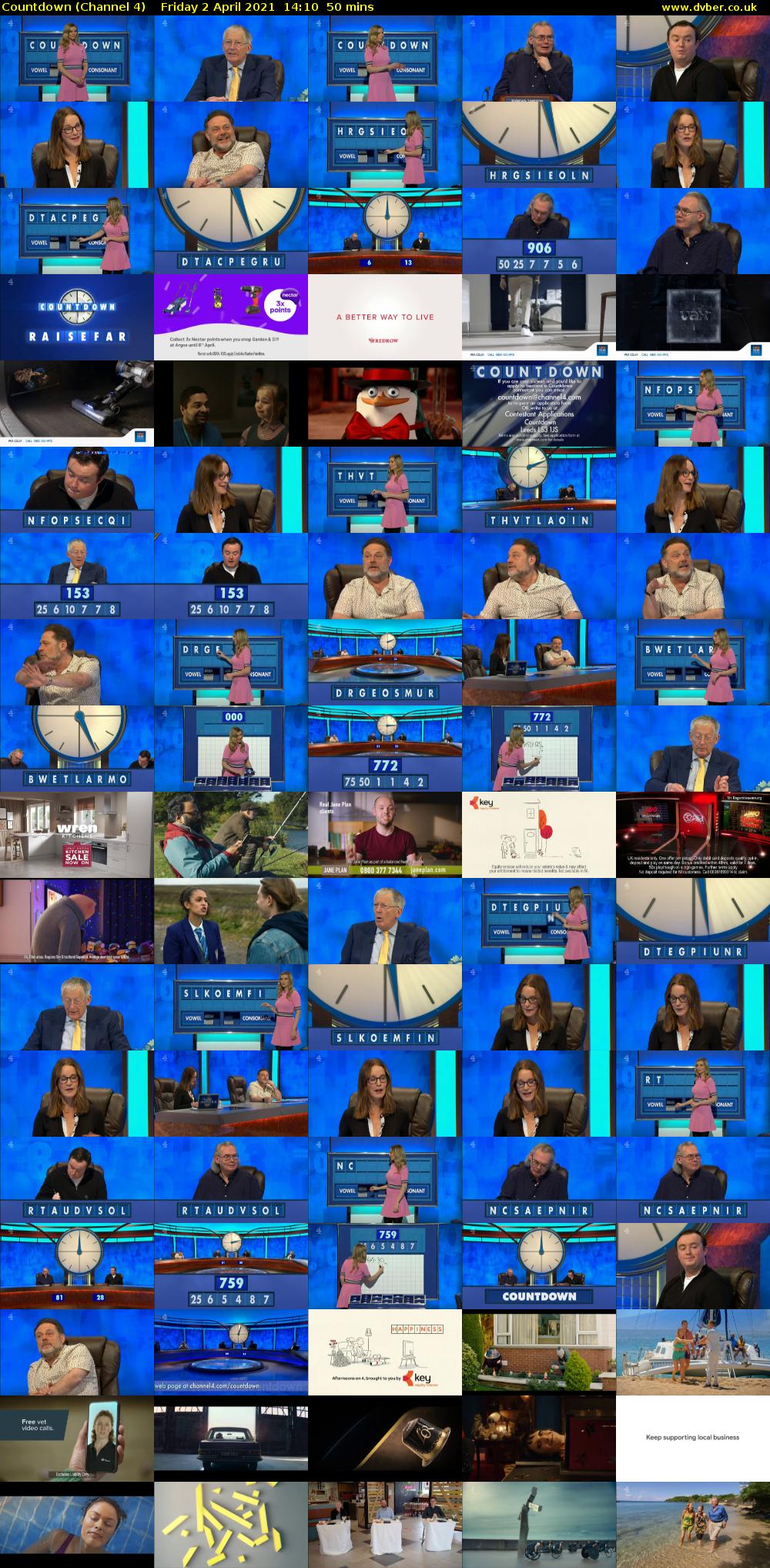 Countdown (Channel 4) Friday 2 April 2021 14:10 - 15:00