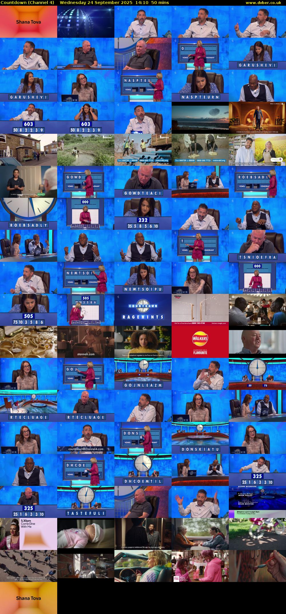Countdown (Channel 4) Wednesday 24 September 2025 14:10 - 15:00