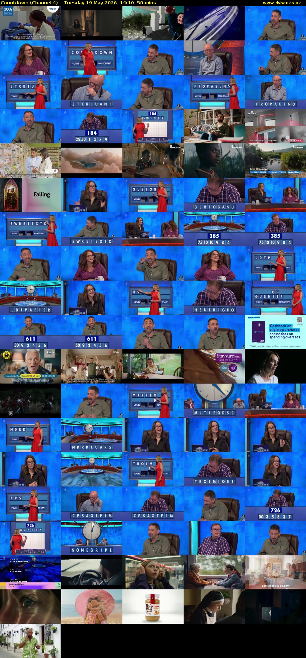Countdown (Channel 4) Tuesday 19 May 2026 14:10 - 15:00