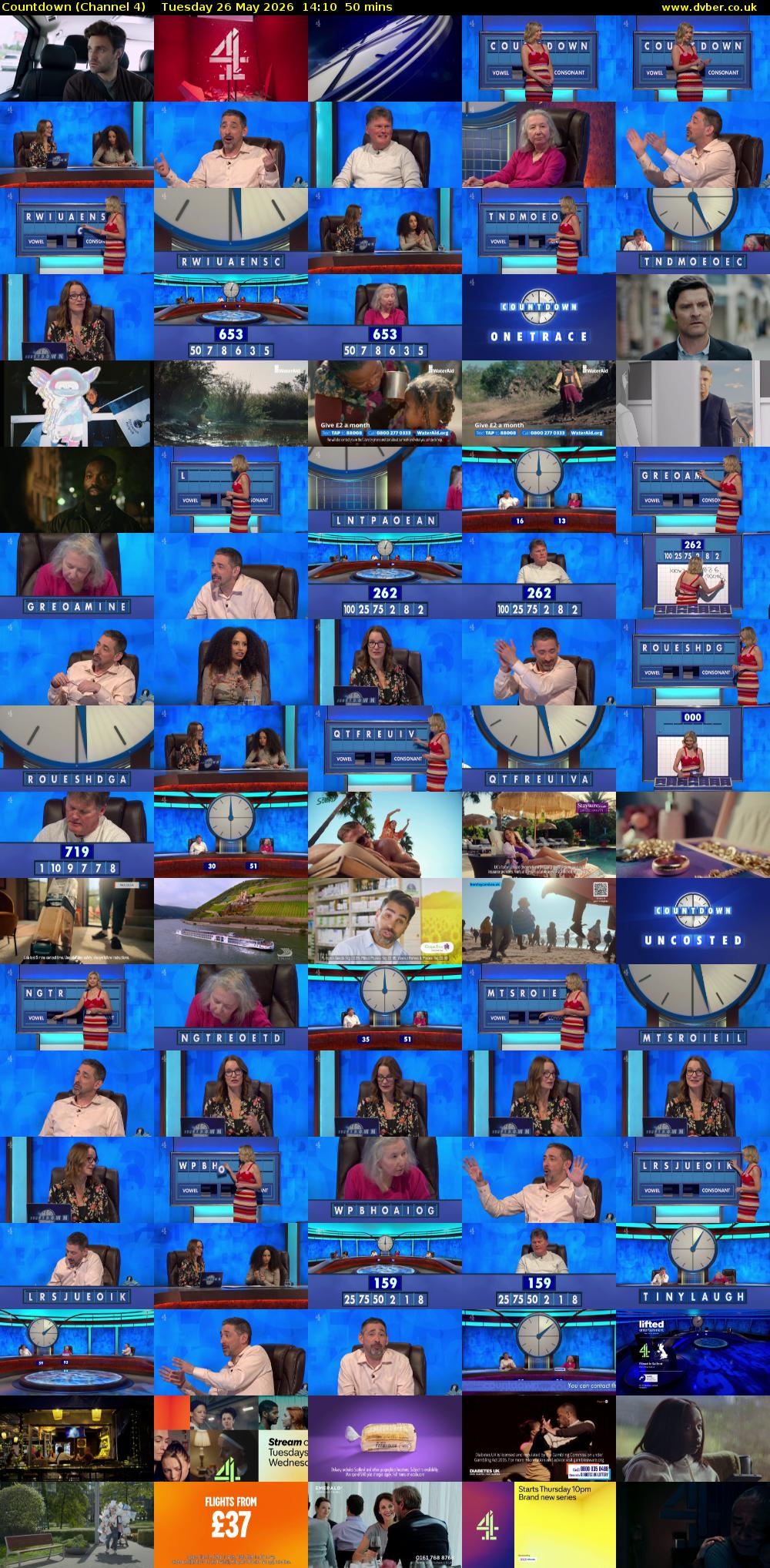 Countdown (Channel 4) Tuesday 26 May 2026 14:10 - 15:00