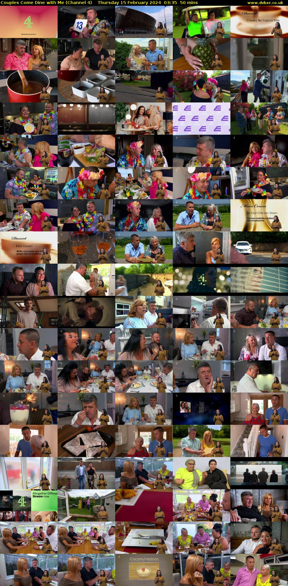 Couples Come Dine with Me (Channel 4) Thursday 15 February 2024 03:35 - 04:25