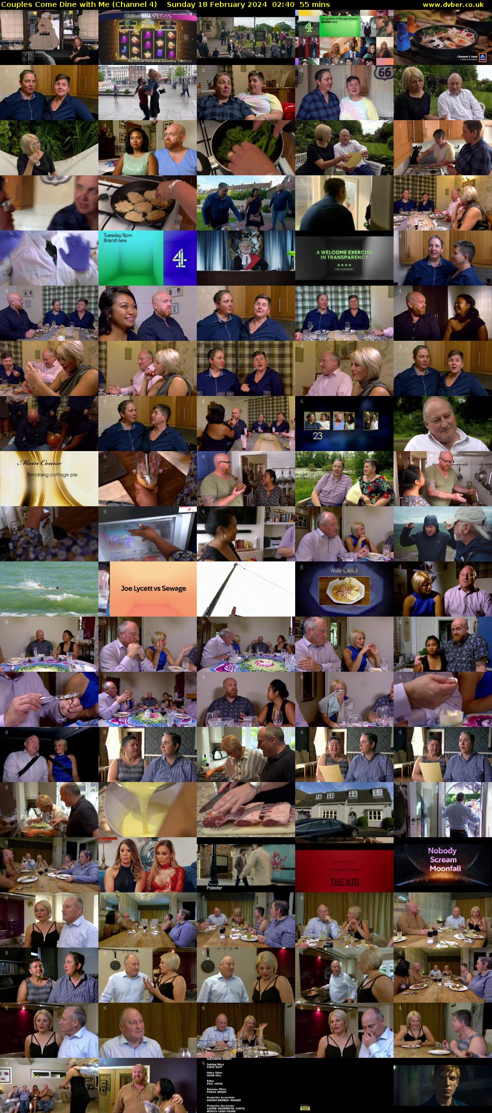 Couples Come Dine with Me (Channel 4) Sunday 18 February 2024 02:40 - 03:35