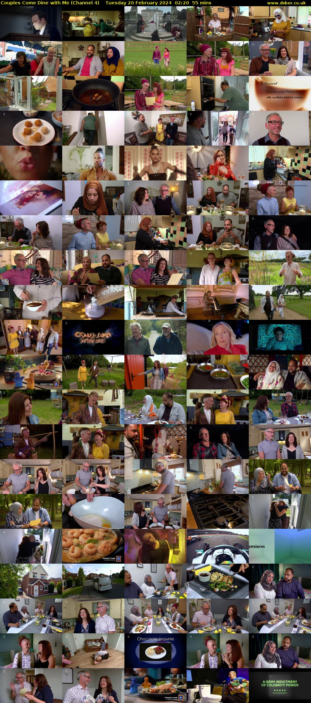 Couples Come Dine with Me (Channel 4) Tuesday 20 February 2024 02:20 - 03:15