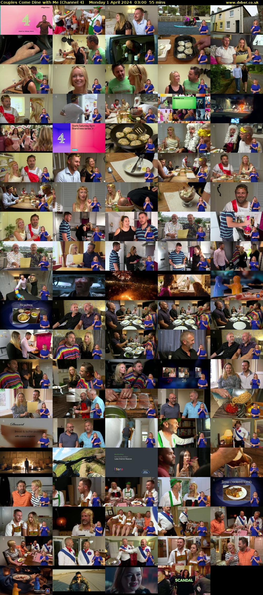 Couples Come Dine with Me (Channel 4) Monday 1 April 2024 03:00 - 03:55