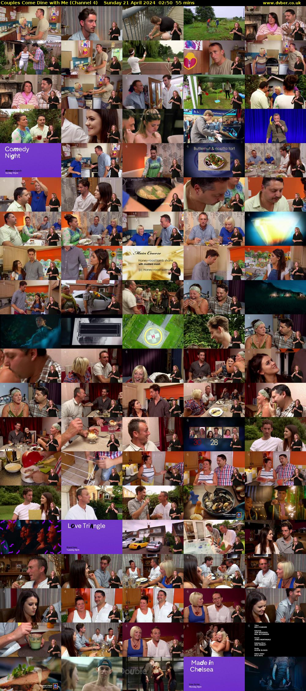 Couples Come Dine with Me (Channel 4) Sunday 21 April 2024 02:50 - 03:45