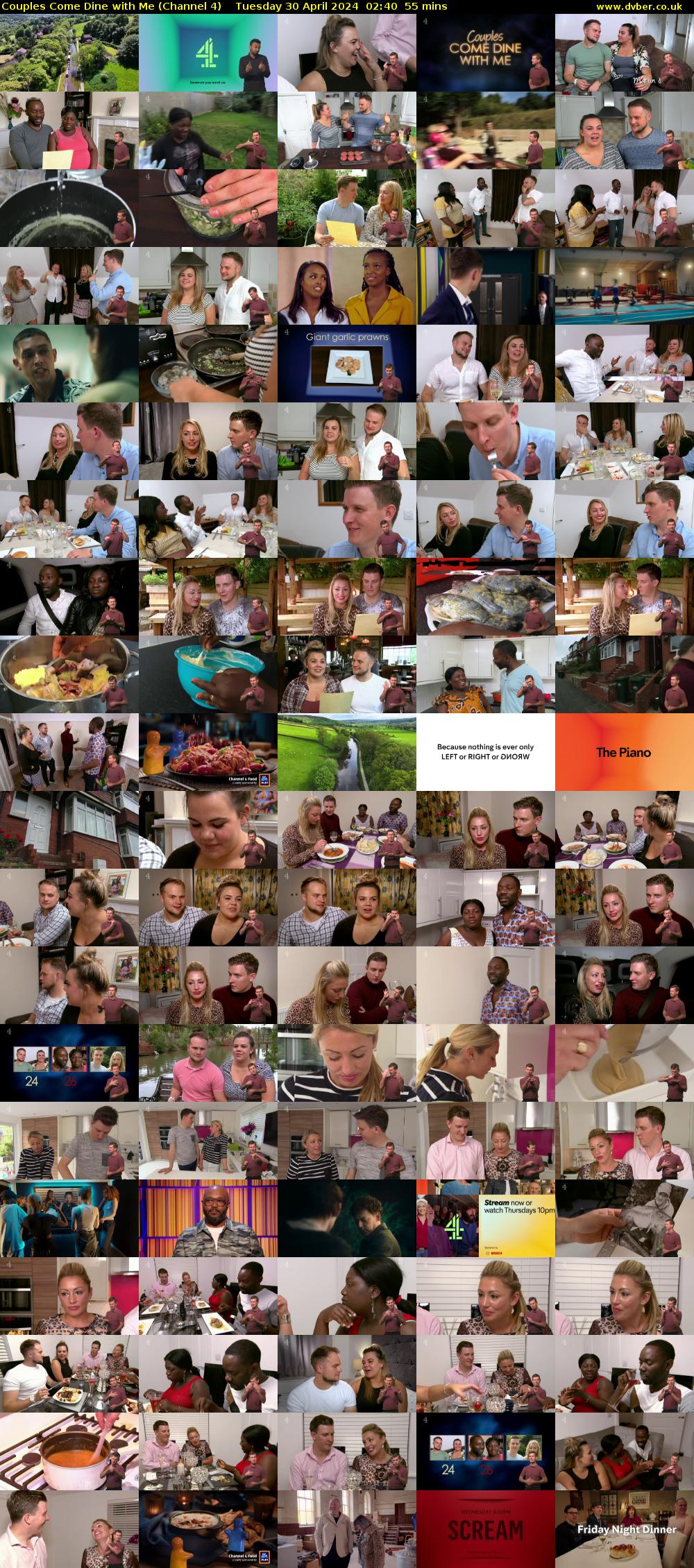 Couples Come Dine with Me (Channel 4) Tuesday 30 April 2024 02:40 - 03:35