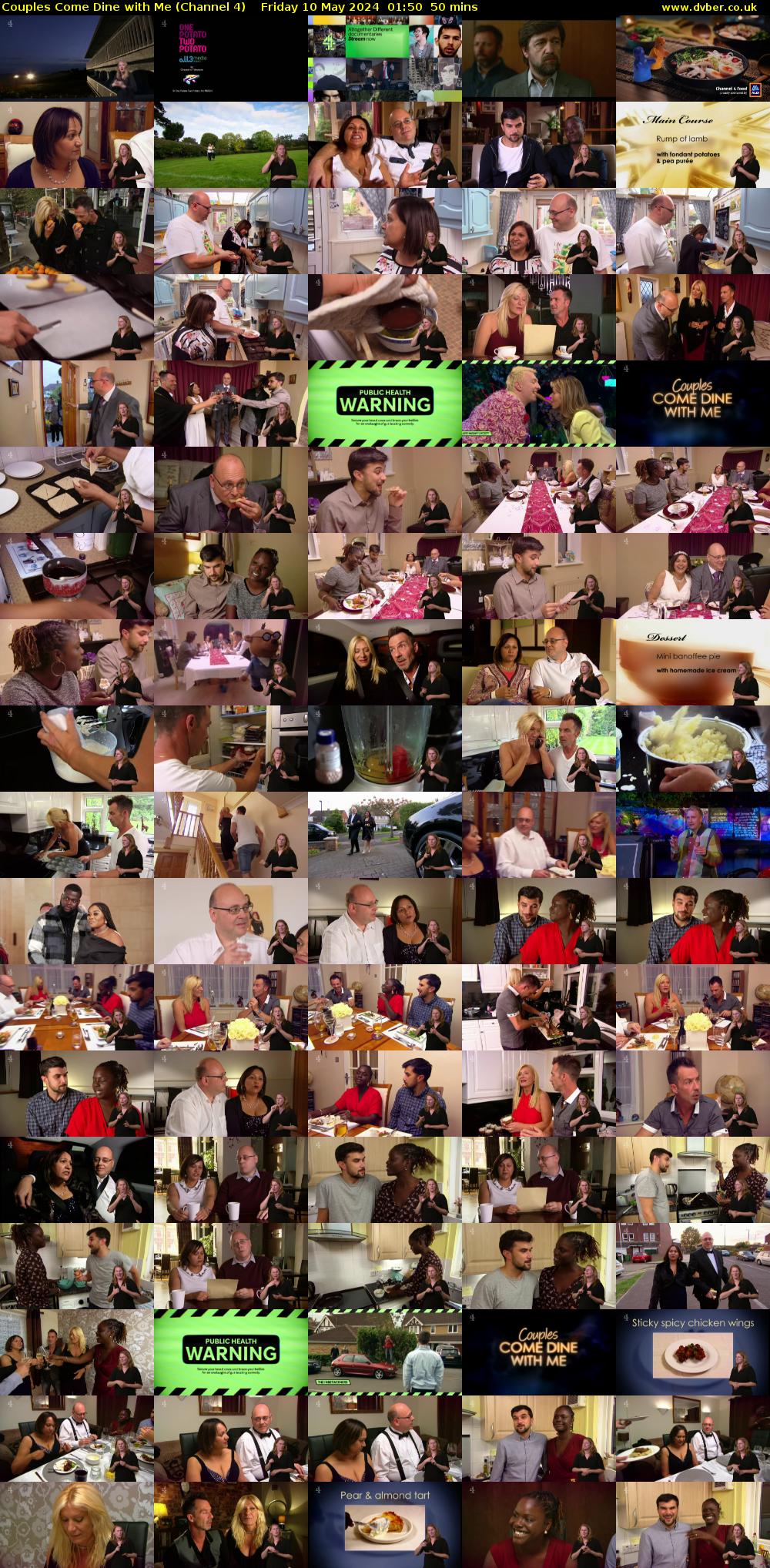 Couples Come Dine with Me (Channel 4) Friday 10 May 2024 01:50 - 02:40