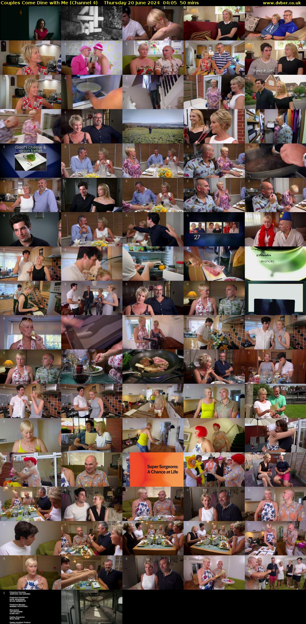 Couples Come Dine with Me (Channel 4) Thursday 20 June 2024 04:05 - 04:55