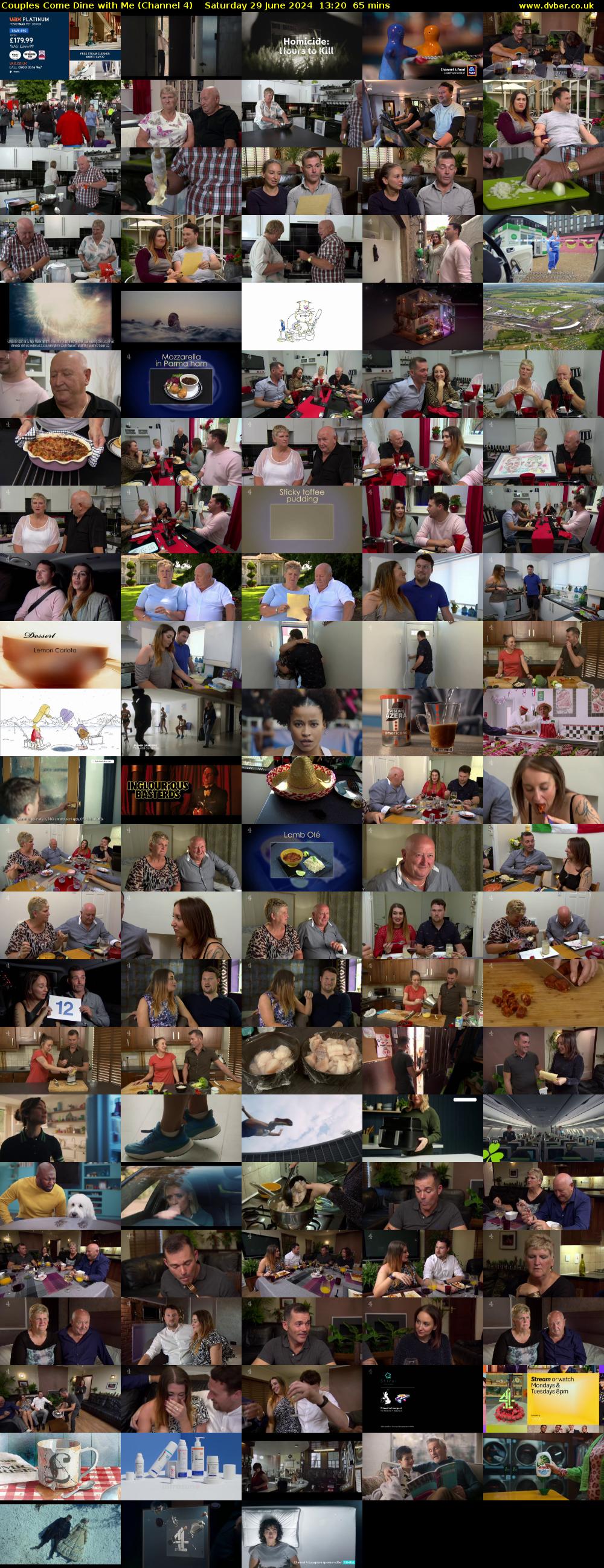 Couples Come Dine with Me (Channel 4) Saturday 29 June 2024 13:20 - 14:25
