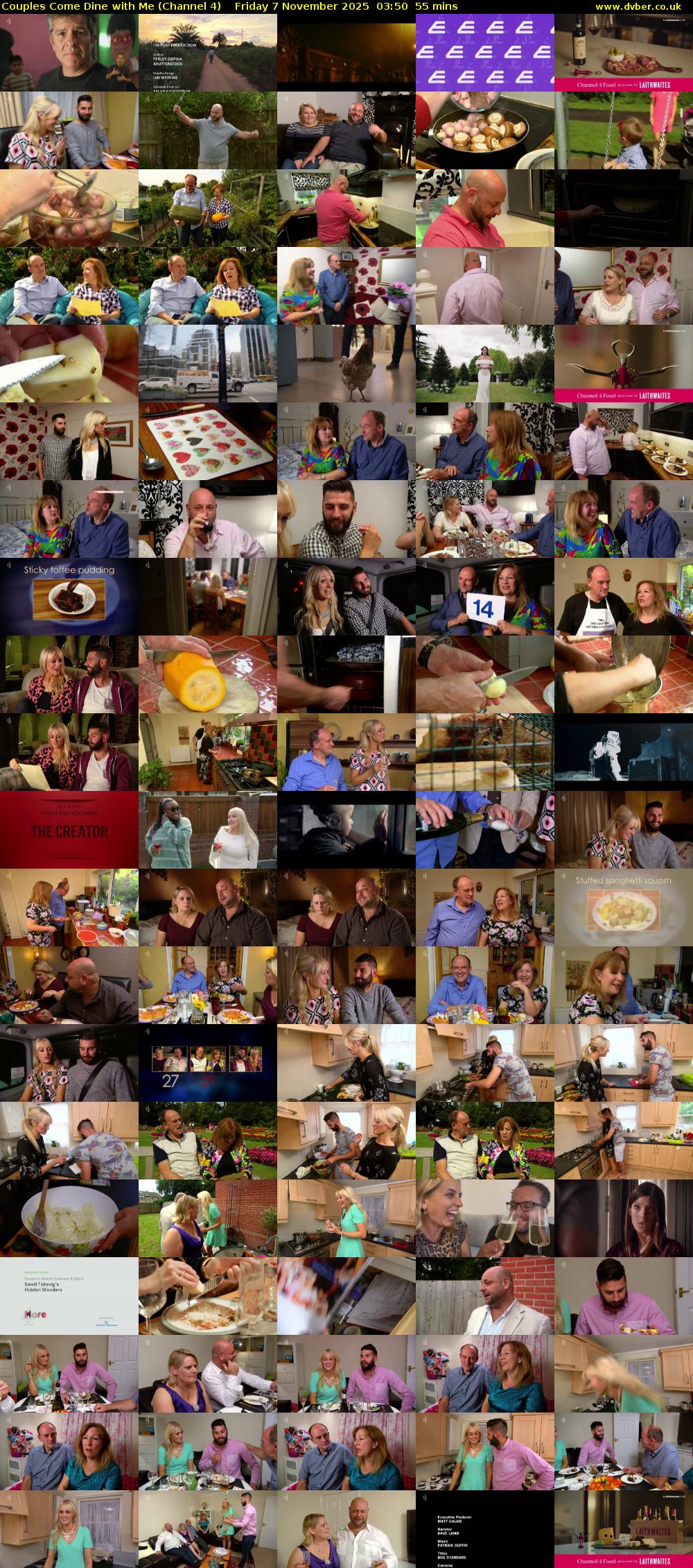 Couples Come Dine with Me (Channel 4) Friday 7 November 2025 03:50 - 04:45