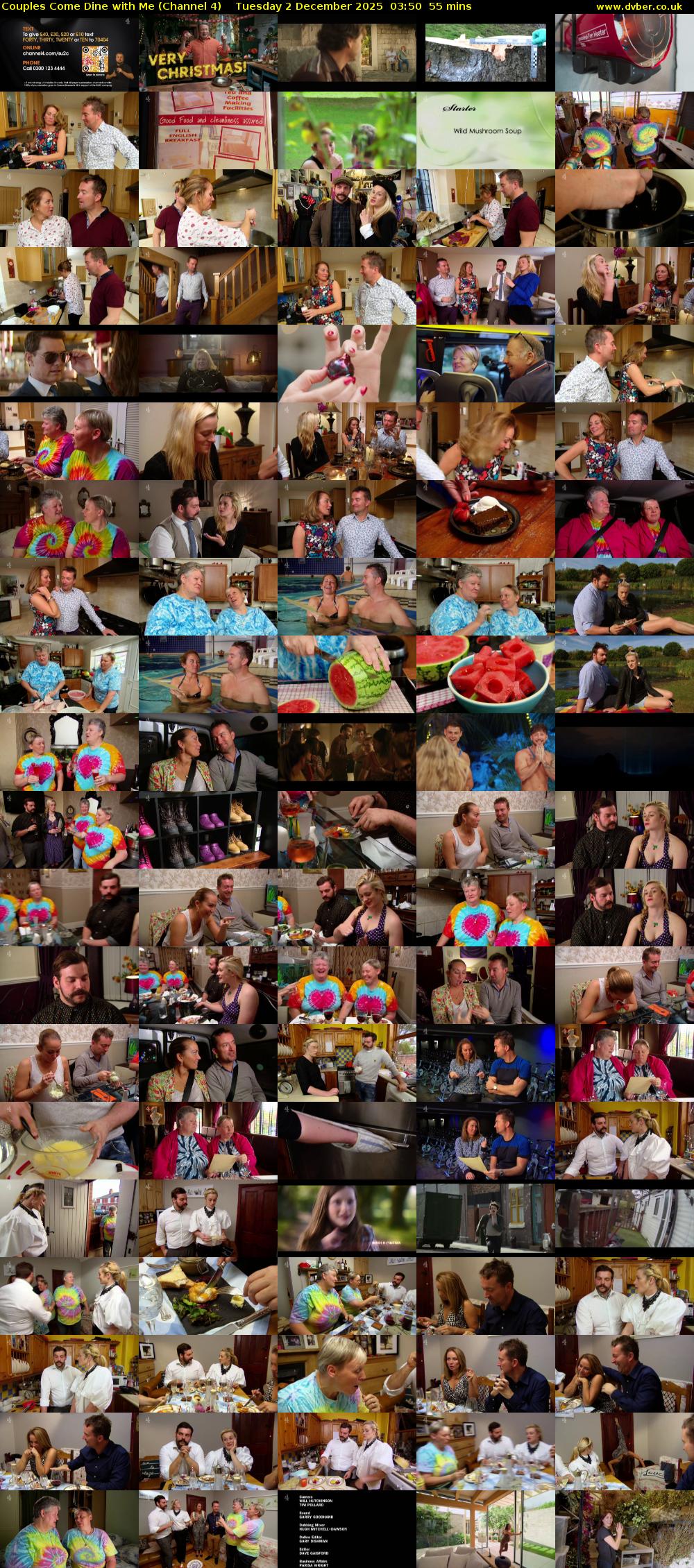 Couples Come Dine with Me (Channel 4) Tuesday 2 December 2025 03:50 - 04:45