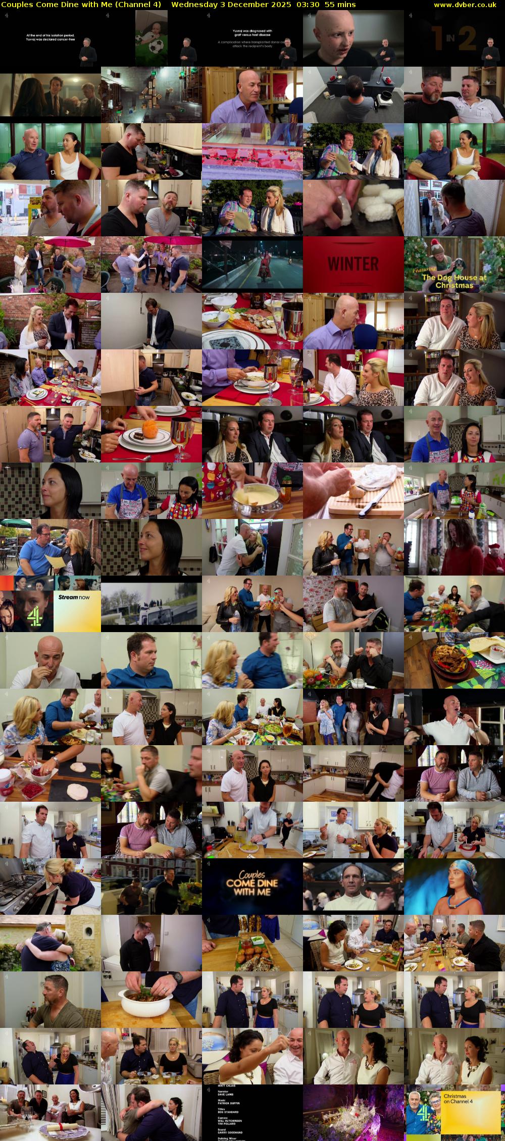 Couples Come Dine with Me (Channel 4) Wednesday 3 December 2025 03:30 - 04:25