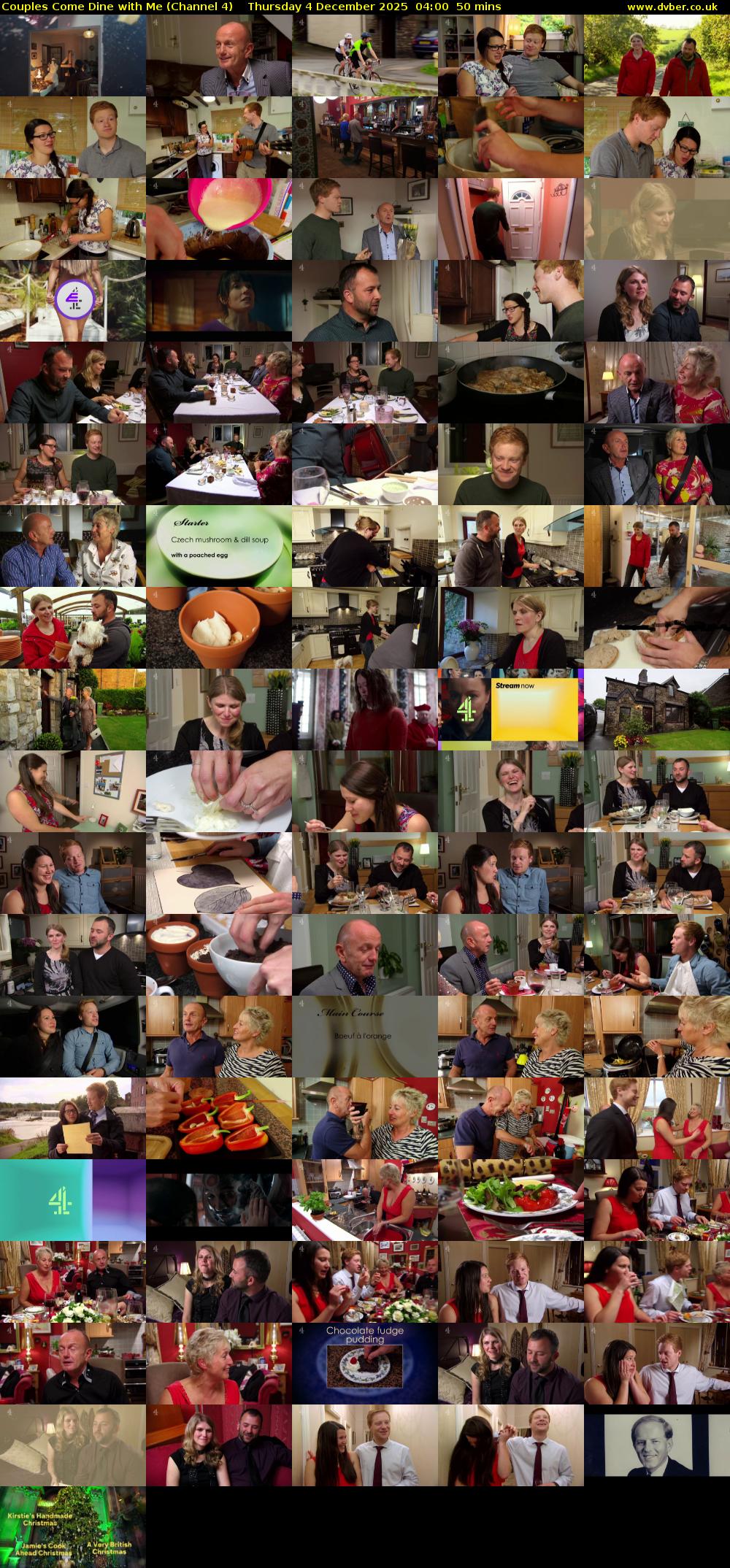 Couples Come Dine with Me (Channel 4) Thursday 4 December 2025 04:00 - 04:50