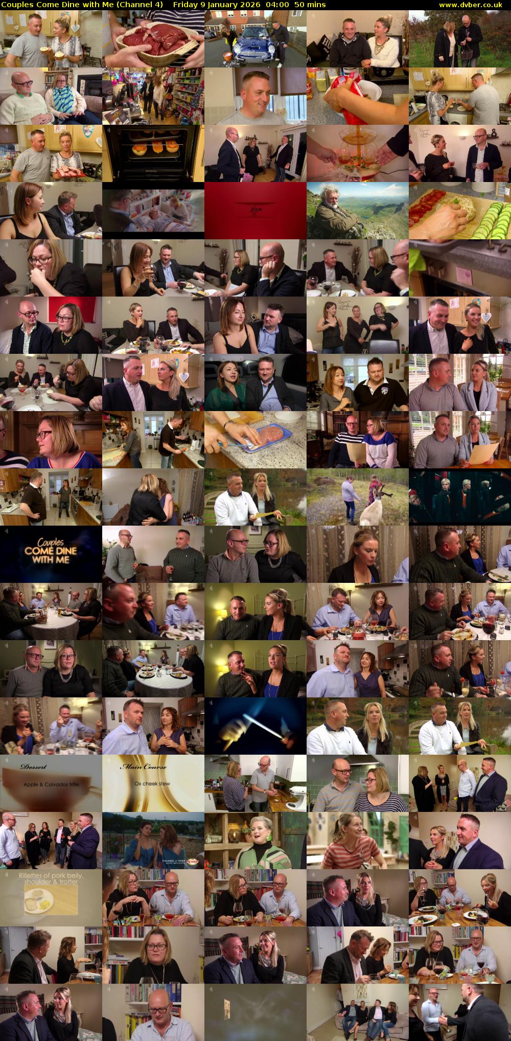 Couples Come Dine with Me (Channel 4) Friday 9 January 2026 04:00 - 04:50