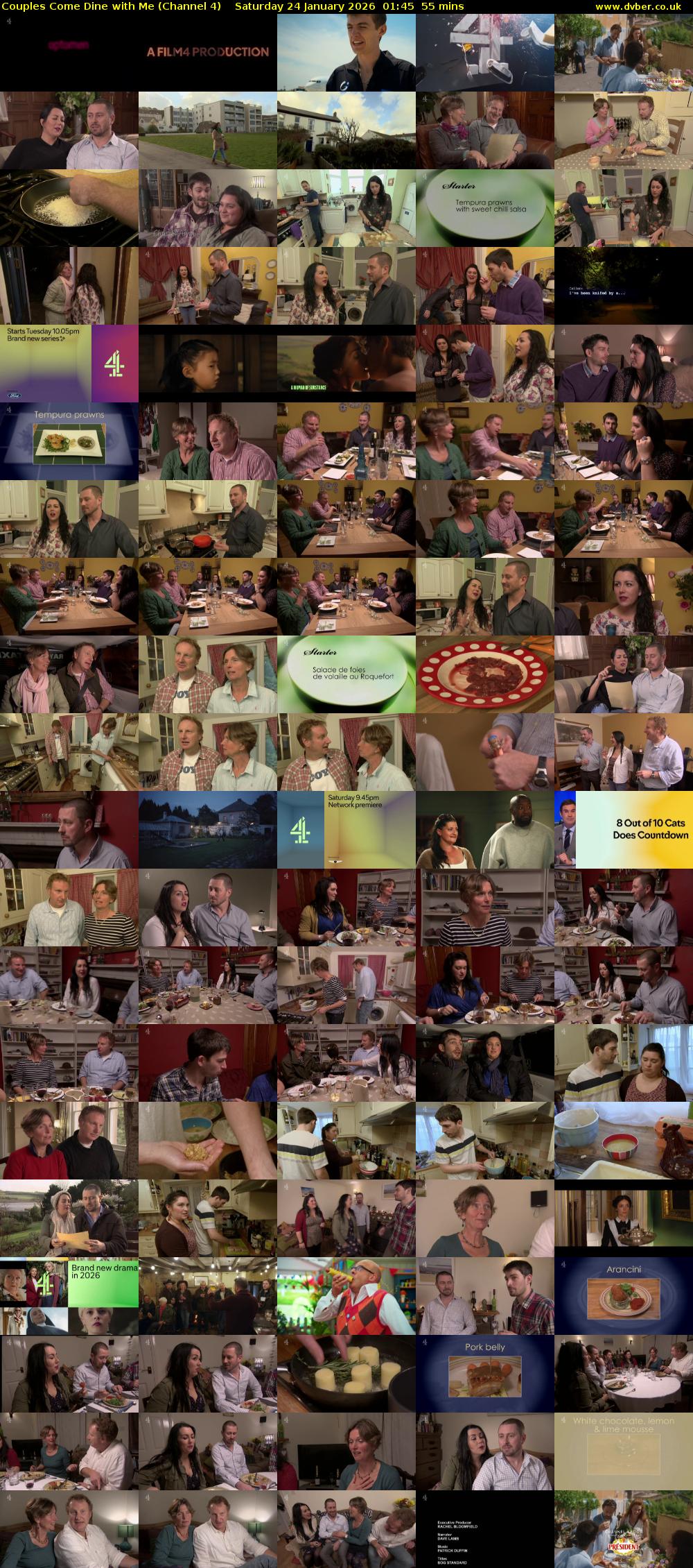 Couples Come Dine with Me (Channel 4) Saturday 24 January 2026 01:45 - 02:40