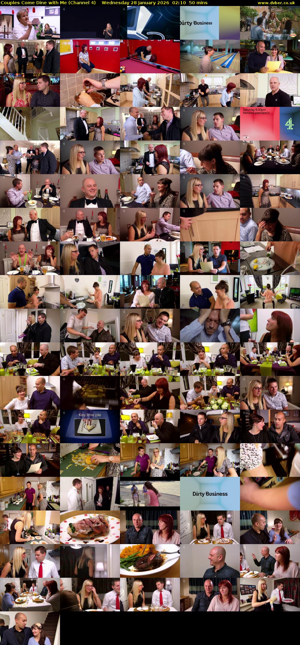 Couples Come Dine with Me (Channel 4) Wednesday 28 January 2026 02:10 - 03:00