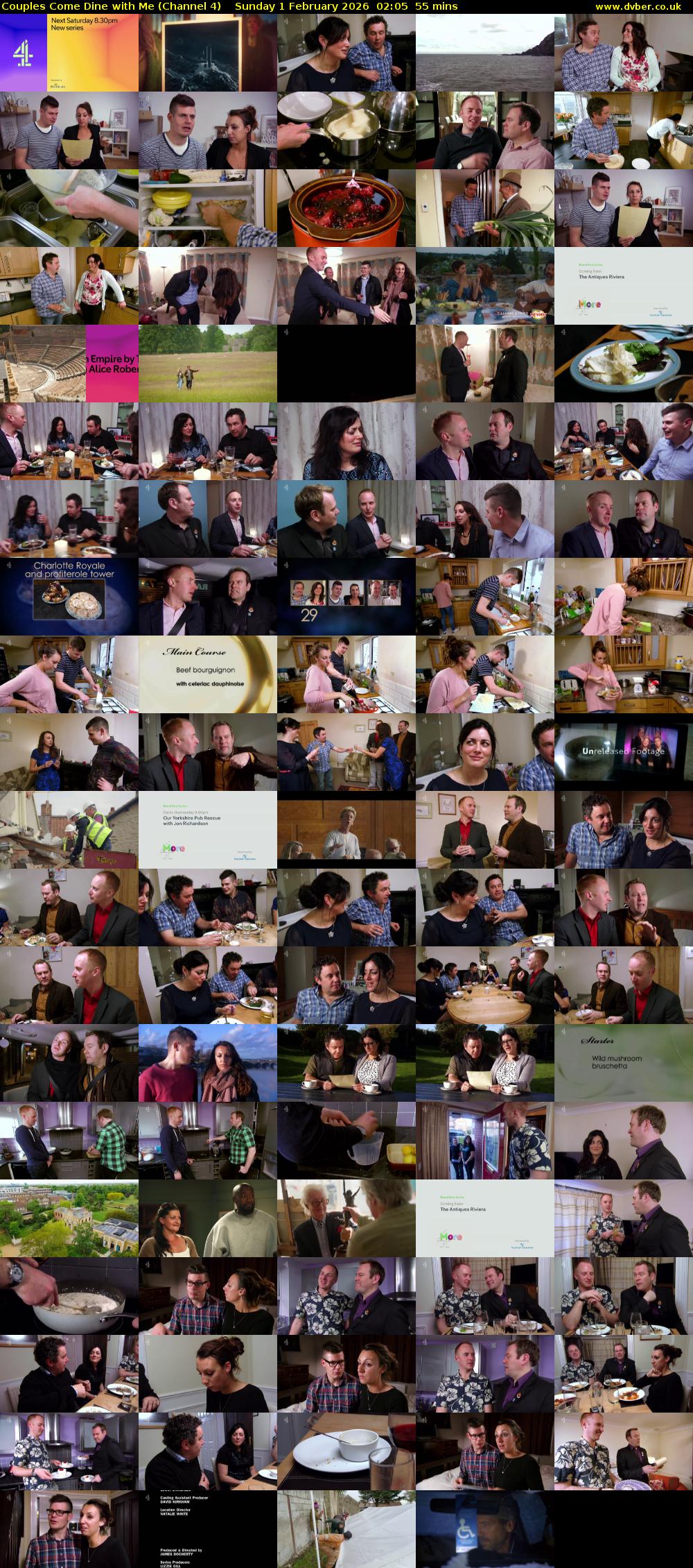 Couples Come Dine with Me (Channel 4) Sunday 1 February 2026 02:05 - 03:00