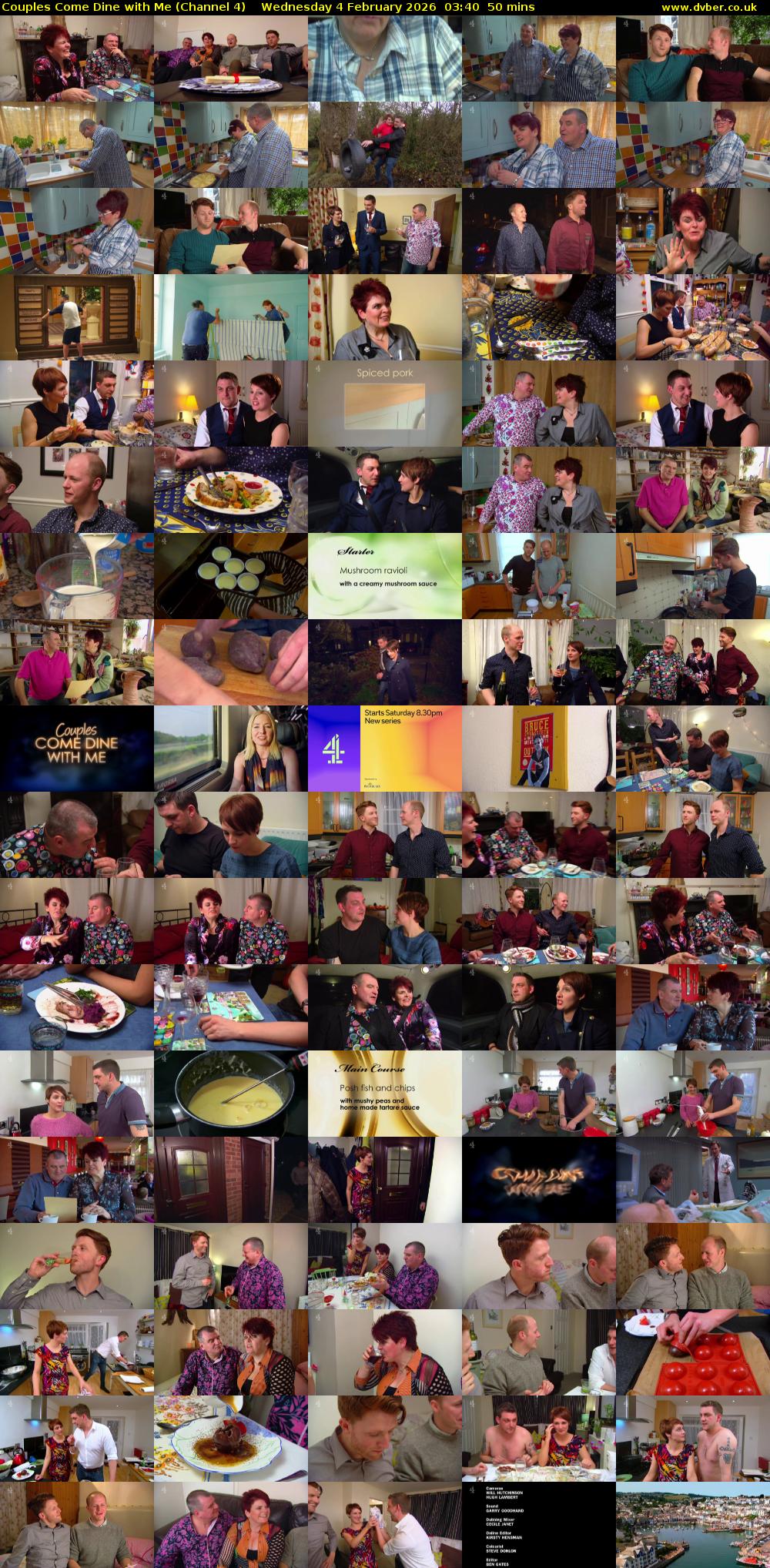 Couples Come Dine with Me (Channel 4) Wednesday 4 February 2026 03:40 - 04:30