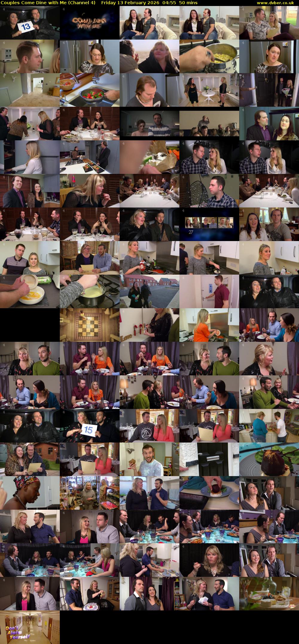 Couples Come Dine with Me (Channel 4) Friday 13 February 2026 04:55 - 05:45