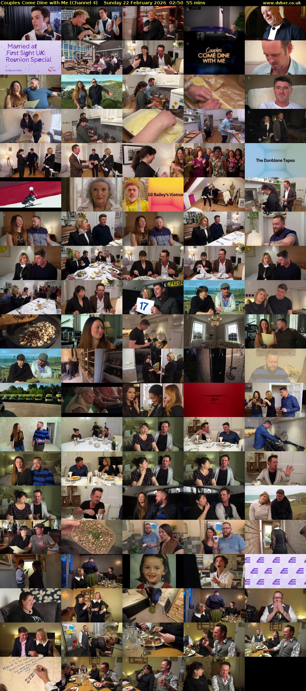 Couples Come Dine with Me (Channel 4) Sunday 22 February 2026 02:50 - 03:45