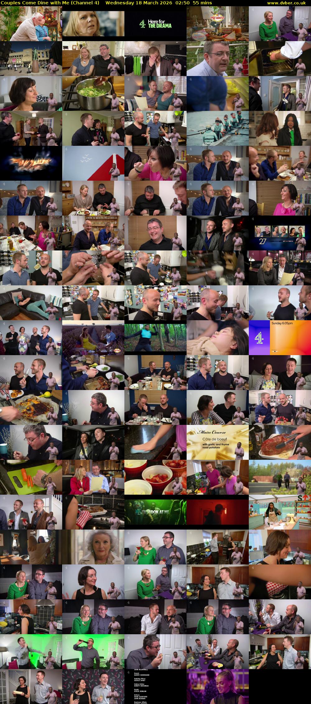Couples Come Dine with Me (Channel 4) Wednesday 18 March 2026 02:50 - 03:45