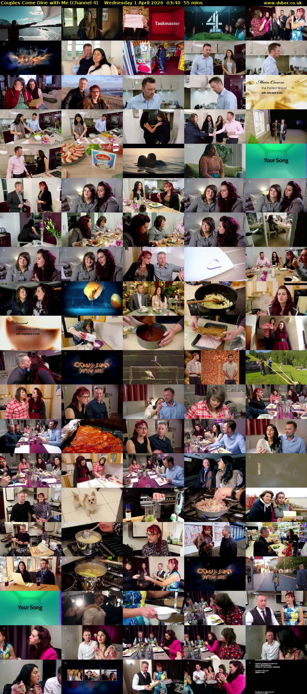 Couples Come Dine with Me (Channel 4) Wednesday 1 April 2026 03:40 - 04:35