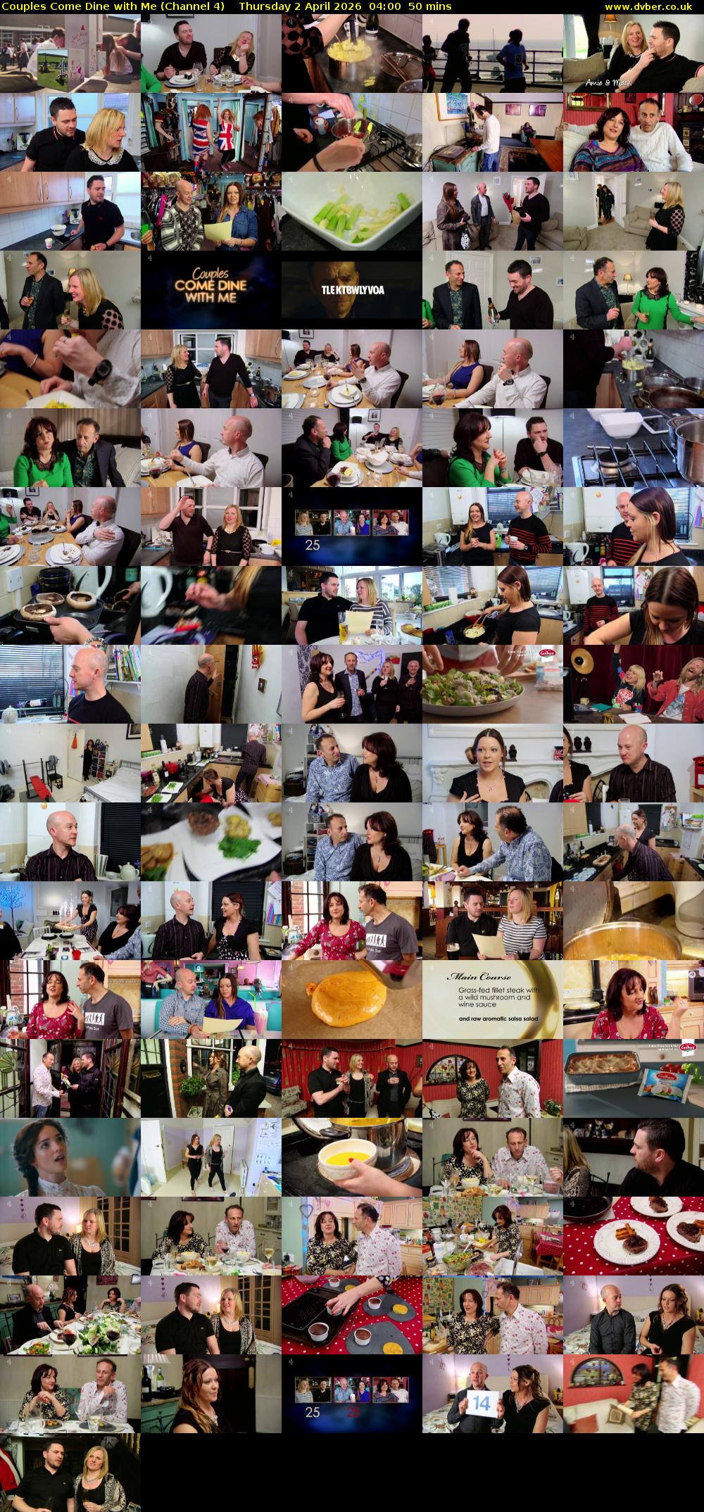 Couples Come Dine with Me (Channel 4) Thursday 2 April 2026 04:00 - 04:50