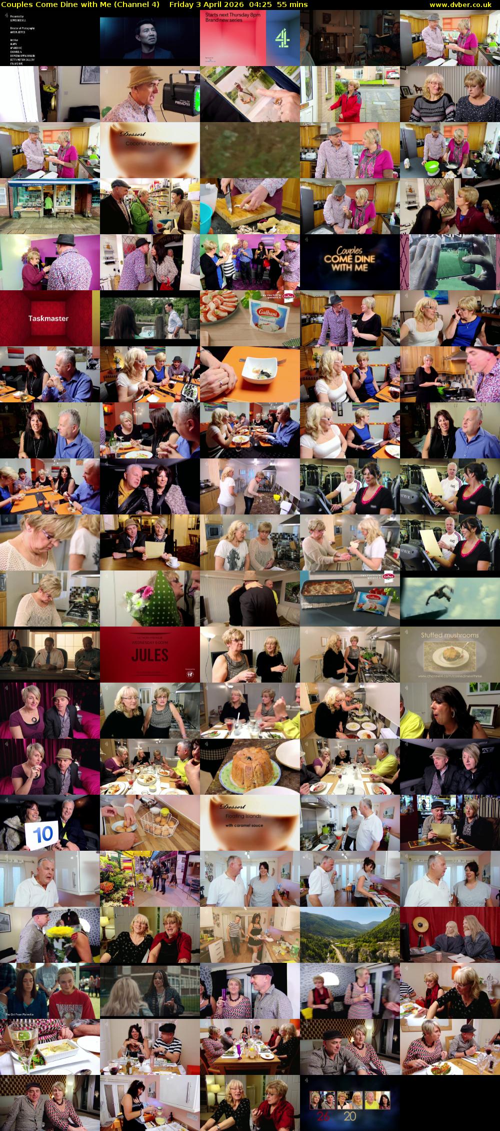 Couples Come Dine with Me (Channel 4) Friday 3 April 2026 04:25 - 05:20
