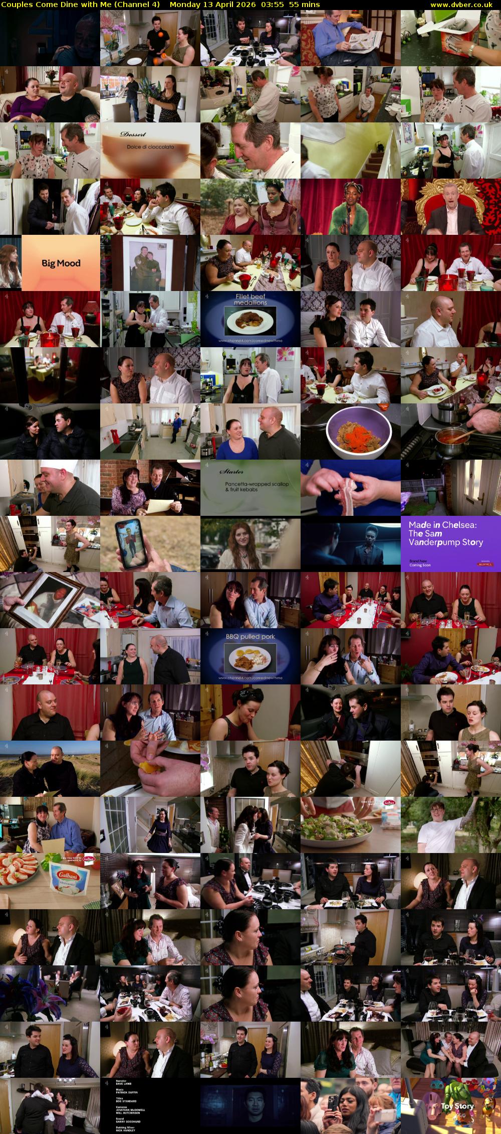 Couples Come Dine with Me (Channel 4) Monday 13 April 2026 03:55 - 04:50